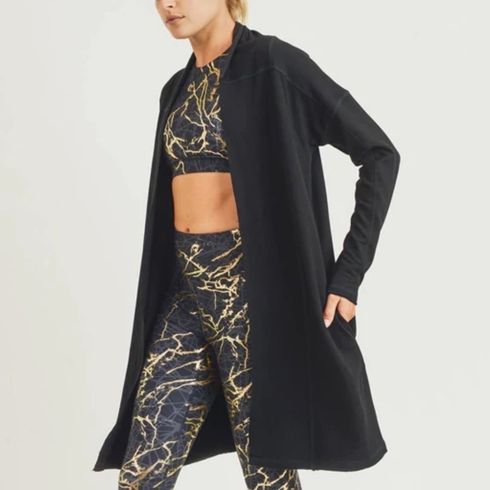 Mono B longline black open cardigan, new, various sizes